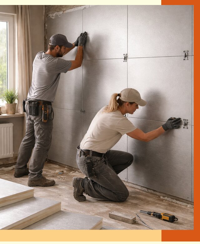 Утепление PIR панелями в Орехово-Зуево от 4376 руб. под ключ | ТепломастерРхв