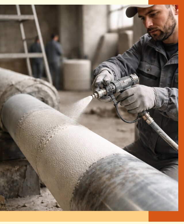 Утепление труб жидкой теплоизоляцией в Орехово-Зуево от 7815 руб. под ключ | ТепломастерРхв