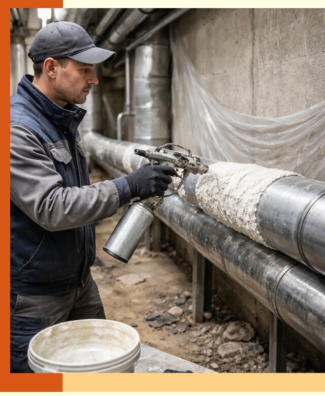 Утепление труб жидкой теплоизоляцией в Орехово-Зуево