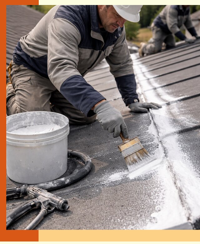 Утепление кровли жидкой теплоизоляцией в Орехово-Зуево