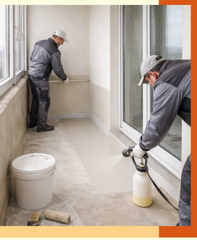 Утепление балкона жидкой теплоизоляцией в Орехово-Зуево от 5992 руб./м2 | ТепломастерРхв