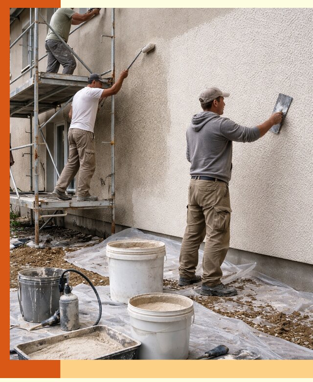 Утепление фасада жидкой пробкой в Орехово-Зуево