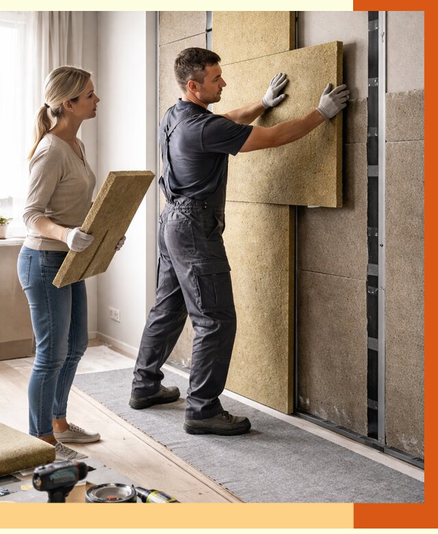 Профессиональная шумоизоляция квартиры в Орехово-Зуево от 7815 руб. за м2 | ТепломастерРхв