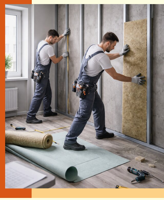 Шумоизоляция квартиры под ключ в Орехово-Зуево — профессионально и гарантированно