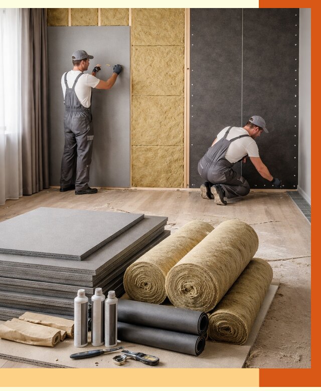 Шумоизоляция дома в Орехово-Зуево от 4689 руб/м2 — комплексная звукоизоляция под ключ | ТепломастерРхв