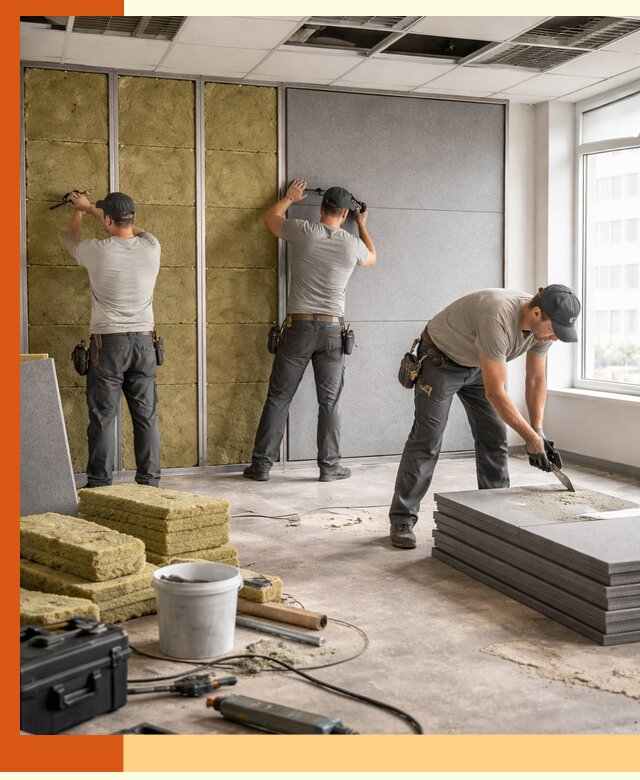 Профессиональная шумоизоляция офисов в Орехово-Зуево для комфорта сотрудников