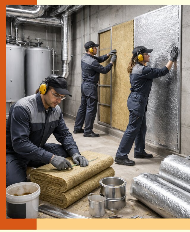 Шумоизоляция котельной в Орехово-Зуево: профессиональный монтаж и материалы