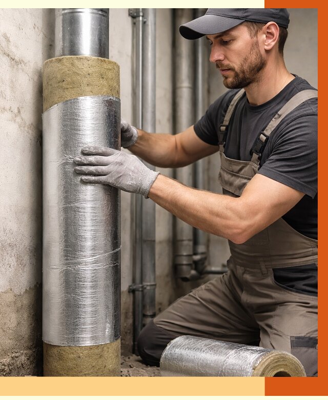 Шумоизоляция труб в Орехово-Зуево от 1250 руб. — шумоподавление и звукоизоляция труб | ТепломастерРхв