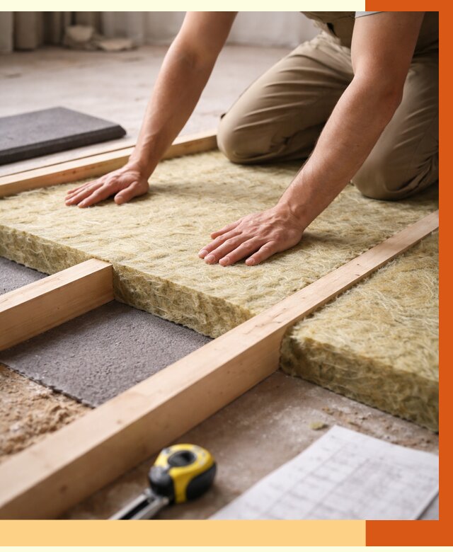 Шумоизоляция пола в Орехово-Зуево от 1303 руб./м² — профессиональная звукоизоляция | ТепломастерРхв