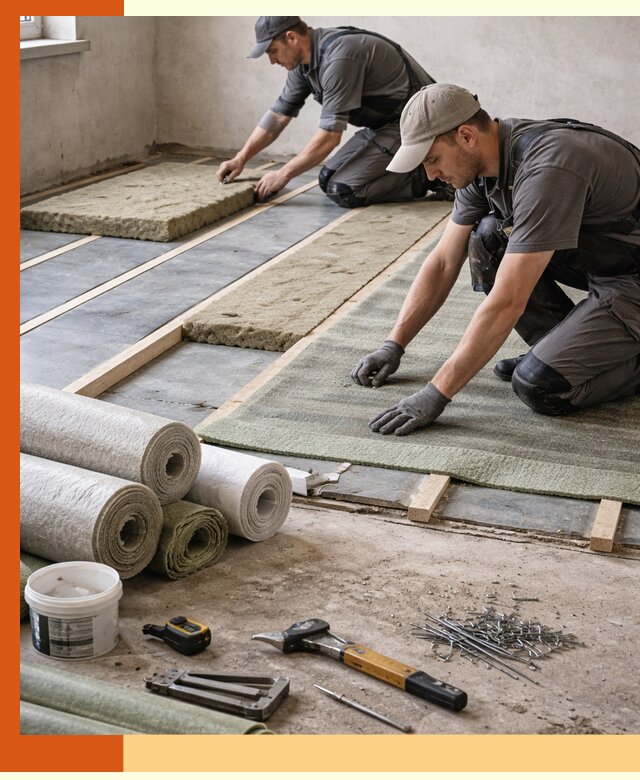 Шумоизоляция пола в Орехово-Зуево — профессиональная звукоизоляция помещений