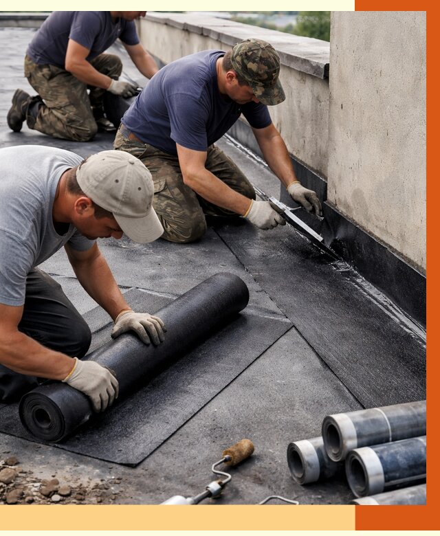 Гидроизоляция кровли в Орехово-Зуево от 4689 руб. — профессиональная гидроизоляция крыши | ТепломастерРхв