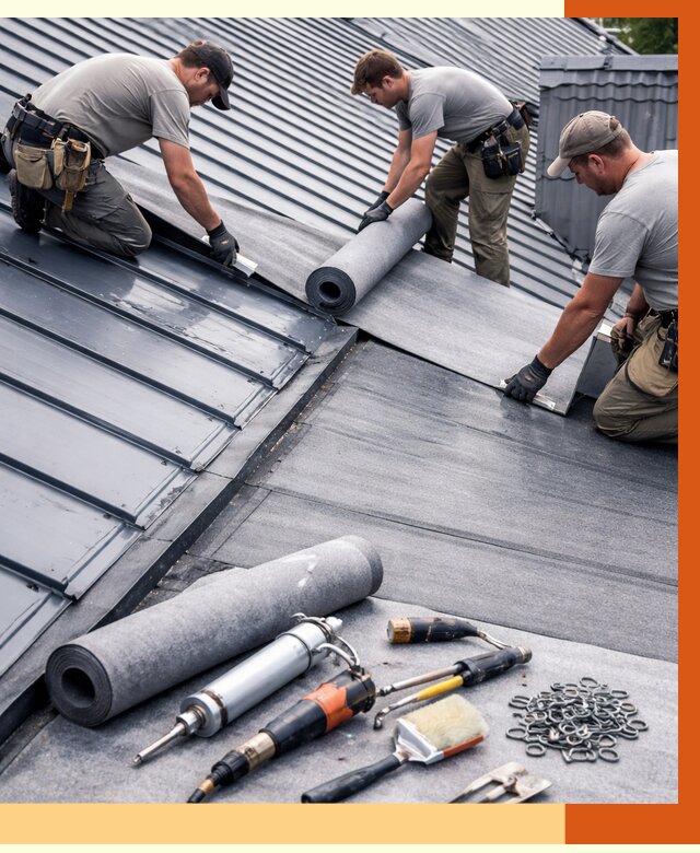 Гидроизоляция металлической кровли полимочевиной в Орехово-Зуево от 8857 руб. | ТепломастерРхв