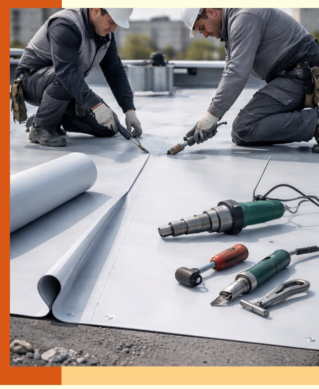 Гидроизоляция мембранной кровли в Орехово-Зуево: монтаж и ремонт быстро
