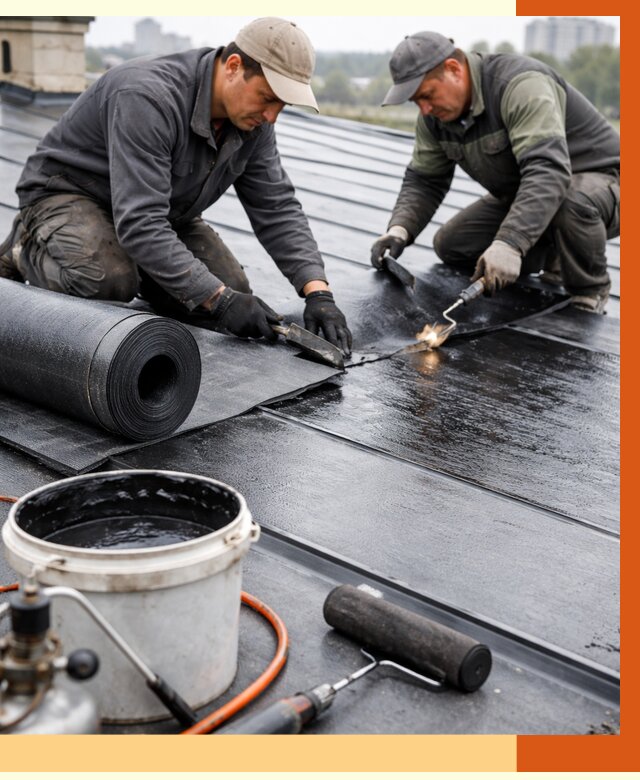 Гидроизоляция фальцевой кровли в Орехово-Зуево от 7815 руб. под ключ | ТепломастерРхв