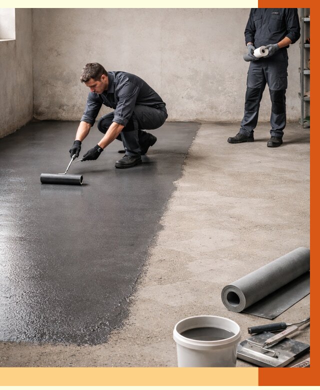 Гидроизоляция гаражного пола в Орехово-Зуево от 3647 руб./м² — ТепломастерРхв профессионально