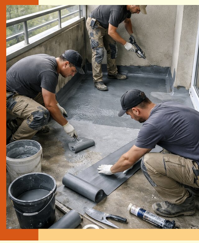 Гидроизоляция балкона в Орехово-Зуево: надежная защита от протечек