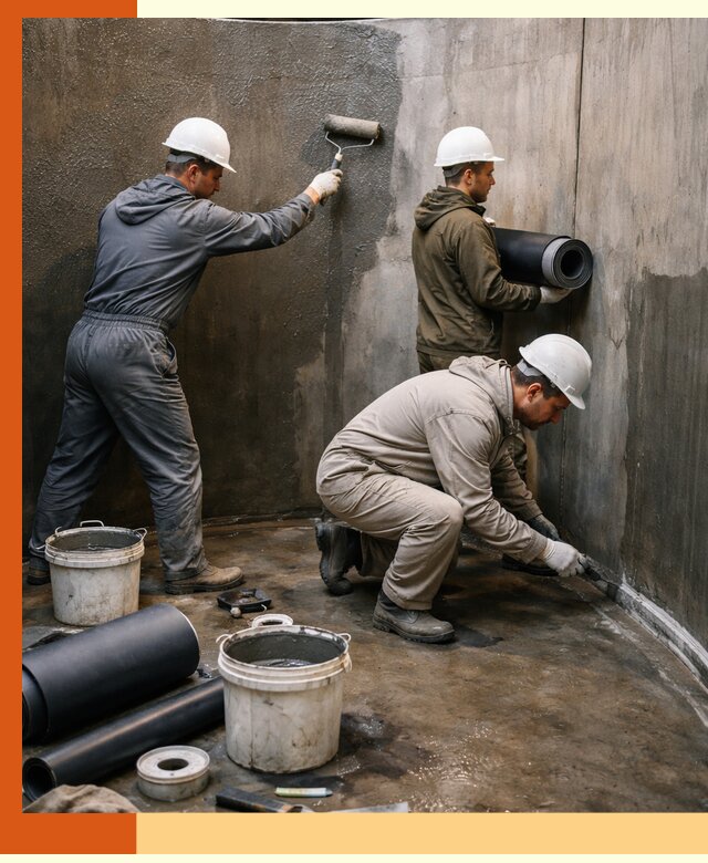 Гидроизоляция резервуара профессионально в Орехово-Зуево