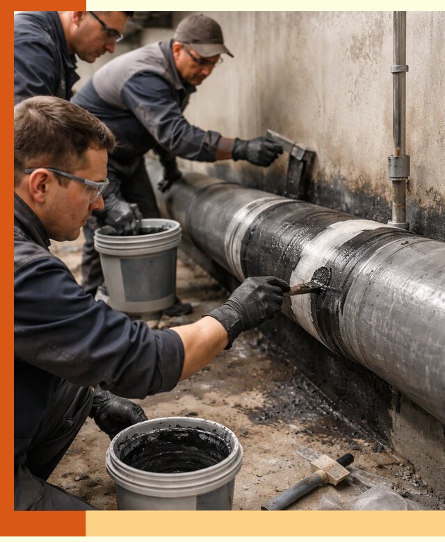 Гидроизоляция труб в Орехово-Зуево — защита и герметизация коммуникаций