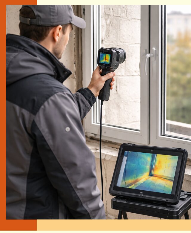 Тепловизионное обследование дома в Орехово-Зуево для выявления утечек тепла