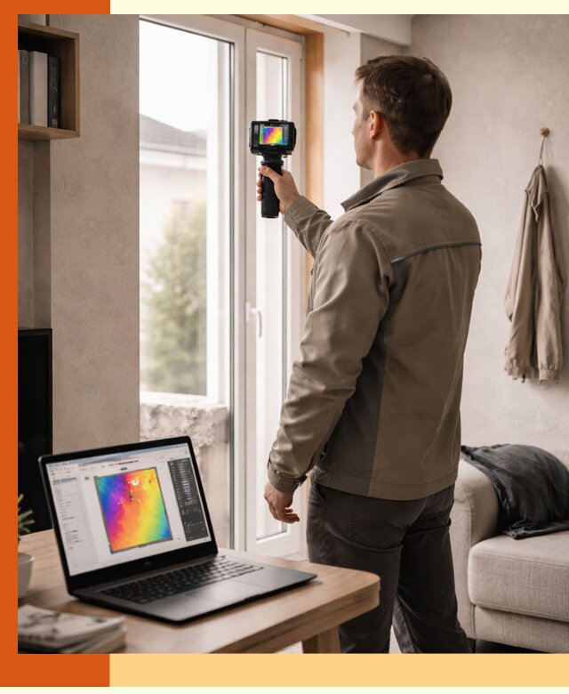 Тепловизионное обследование квартиры в Орехово-Зуево для поиска утечек тепла