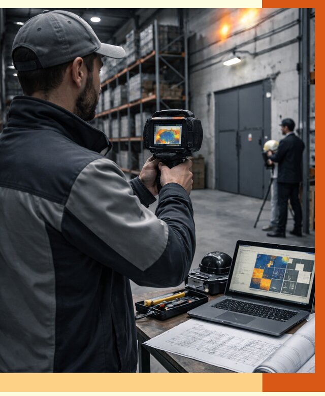 Тепловизионное обследование склада в Орехово-Зуево от 6773 руб. | ТепломастерРхв