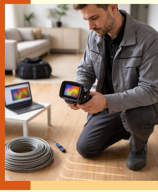 Тепловизионное обследование тёплого пола в Орехово-Зуево для точной диагностики