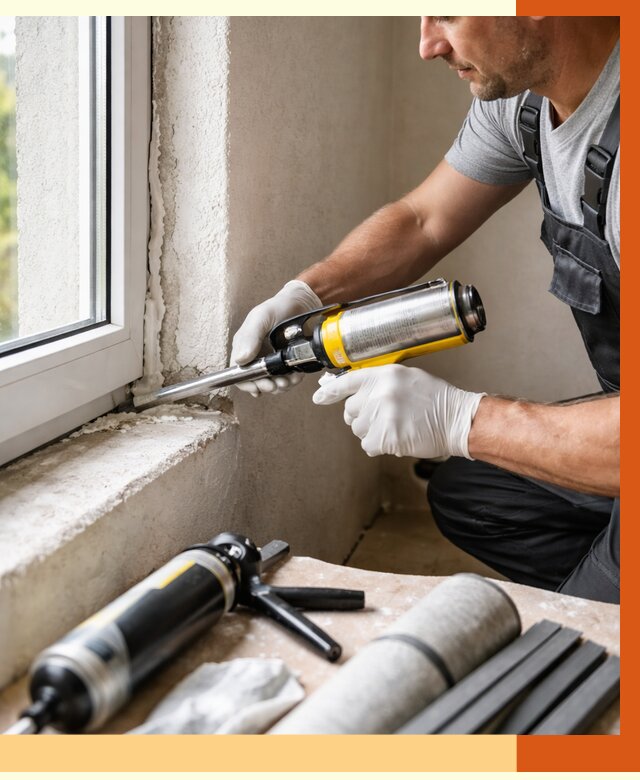 Герметизация стыков и примыканий в Орехово-Зуево от 1250 руб. под ключ | ТепломастерРхв