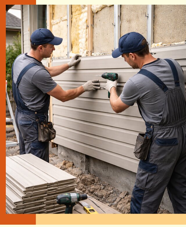 Монтаж сайдинга после утепления в Орехово-Зуево качественно и надежно